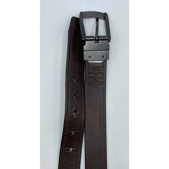 Columbia Men's Belt Reversible Black Brown Leather Size 36 Casual - Picture 5 of 7